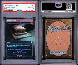 Balin's Tomb FOIL (LTR 357) PSA 10 (MTG Lord of the Rings 2023) Pop 27! - Image 1