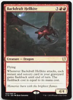 Backdraft Hellkite 23 Rare Commander 2019 Magic: The Gathering Near Mint - Image 1