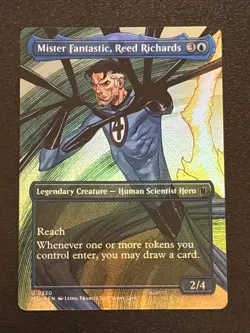 MTG Marvel Super Heroes Mister Fantastic, Reed Richards Borderless Foil 0320 - Image 1