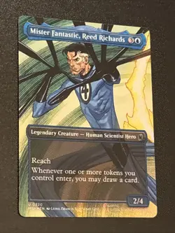 MTG Marvel Super Heroes Mister Fantastic, Reed Richards Borderless Foil 0320 - Image 2