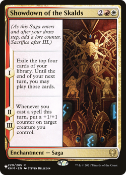 Showdown of the Skalds (REGULAR) x1 - MTG The List PLST #KHM-229 - Image 1