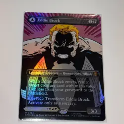 Venom Lethal Protector Eddie Brock FOIL NM MTG Spider-Man 0233 - Image 3