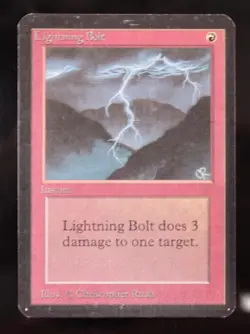 MTG Lightning Bolt Alpha Edition Common MAGIC: THE GATHERING lb2 - Image 3