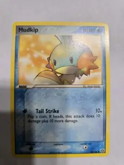 Pokemon TCG Mudkip 56/106 EX Emerald Set - Common Water Type Card NM 2005 - Image 1