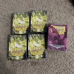 Lot 5 new Dragon Shield Matte Deck Sleeves Protectors - Image 1
