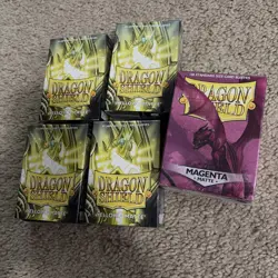 Lot 5 new Dragon Shield Matte Deck Sleeves Protectors - Image 2