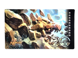 Magic The Gathering Worldwake Raging Ravine 14" X 24" CCG Playmat - Image 1