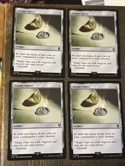 MTG - 4 x ARCANE SIGNET - Playset - Lord of the Rings LOTR - Near MINT NM Magic - Image 1