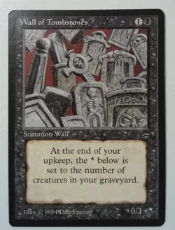 Wall of Tombstones *Uncommon* Magic MtG x1 Legends SP - Image 1
