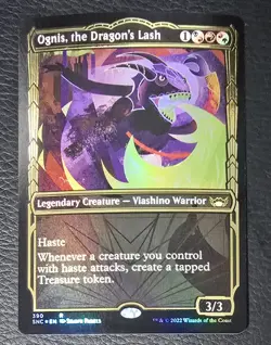 MTG Ognis, the Dragon's Lash - Gilded Foil, Streets of New Capenna LP - Image 1