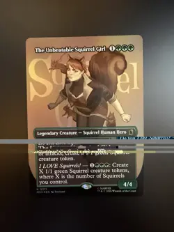 MTG Marvel Super Heroes The Unbeatable Squirrel Girl Borderless 0371 Foil - Image 1
