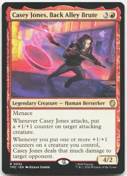Casey Jones, Back Alley Brute 22 Commander: TMNT MTG NM - Image 1