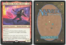 Casey Jones, Back Alley Brute 22 Commander: TMNT MTG NM - Image 3