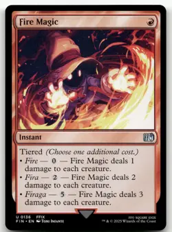 Fire Magic #136 (NM) Final Fantasy FIN Magic MTG - Image 1