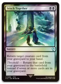 Stitch Together (Surge Foil) #286 (NM) Final Fantasy FIC Magic MTG - Image 1
