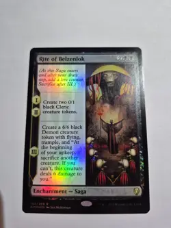 Magic the Gathering MTG - Rite of Belzenlok FOIL - Dominaria - NM - Image 1