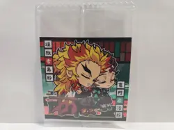 Demon Slayer Wafer Sticker Card 8-14 Tanjiro & Rengoku - Image 1