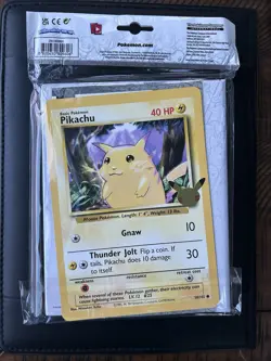 Pokemon First Partner Collector's Binder Jumbo Card Celebrations w/ Pikachu Seal - Image 1