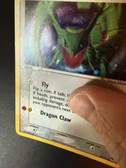 Rayquaza 3/17 Pop Series 1 TCG Promo Cosmos Holo Rare - LP/ MP Pokemon Card - Image 2