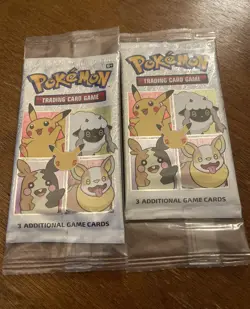 LOT OF 2 POKEMON TRADING CARD GAME PACKS CEREAL BOX BRAND NEW - Image 1