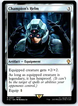 Champion's Helm 337 R Commander: FINAL FANTASY MTG NM/M - Image 1