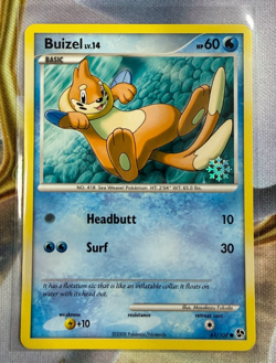 2008 Pokemon Buizel 61/106 Snowflake Countdown Stamped Promo Great Encounters LP - Image 1