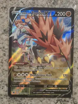 2022 Pokemon SWSH Astral Radiance TG19/TG30 Galarian Zapdos V - Image 1