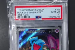 PSA10 Team Rocket's Wobbuffet 103 AR 2025 Pokemon Japanese Glory of Team Rocket - Image 2