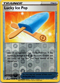2021 Pokemon Evolving Skies Lucky Ice Pop 150/203 Reverse Holo - Image 1