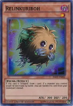 Yugioh - Relinkuriboh - Limited Edition - Super Rare NM - Free Holographic Card - Image 1