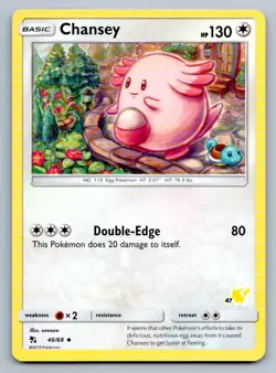 Pokemon Chansey - 46/68 (#47 Pikachu Stamped) Battle Academy BTA 046/068 NM - Image 1