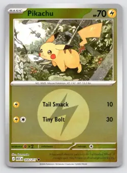 Pokemon Pikachu (Energy Symbol) Ascended Heroes ASC C RH 055/217 NM - Image 1