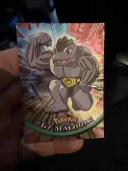 Machoke #67 Foil Topps Chrome Pokemon TV Animation - Hp Black Logo - Image 1