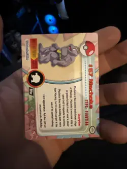 Machoke #67 Foil Topps Chrome Pokemon TV Animation - Hp Black Logo - Image 2