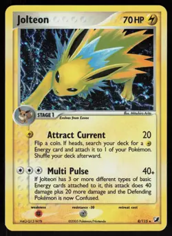 Pokemon Jolteon 8/115 Unseen Forces Holo Rare Holo Near Mint - Image 1