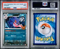 POKEMON PSA 9 GENGAR HOLO 057/091 TRICK OR TRADE ENGLISH 2024! - Image 3