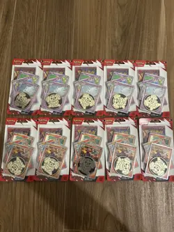 POKEMON 10 Destined Rivals Premium Checklane Blister Set: Togekiss & Skeledirge - Image 1
