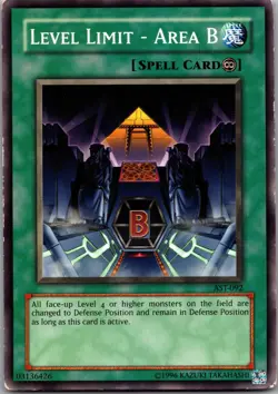 Level Limit - Area B AST-092 Ancient Sanctuary Yu-Gi-Oh Unlimited MP - Image 1
