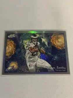 2025 Topps Chrome Cosmic Saquon Barkley Stars In The Night #STN-16 Eagles - Image 1