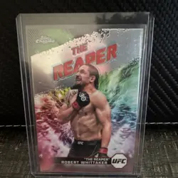 2024 Topps Chrome UFC Robert Whittaker The Reaper AKA-7 Insert - Image 1