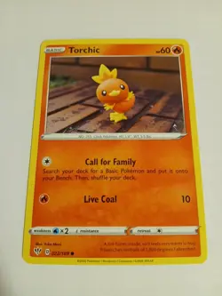 Torchic 022/189 Darkness Ablaze - Common Pokemon Card NM - Image 1
