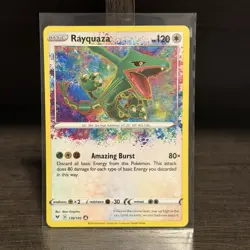 Pokemon Card Rayquaza 138/185 Swsh04: Vivid Voltage Holo Ultra Rare NM Card - Image 1