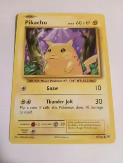 Pikachu 35/108 Evolutions - Common Pokemon Card - NM - Image 1