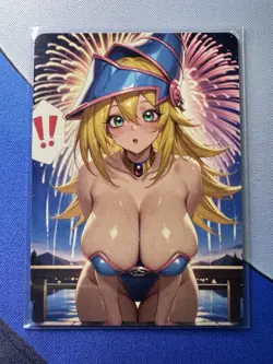 Dark Magician Girl Yugioh ACG Goddess Story Doujin Waifu Anime Custom Card - Image 1