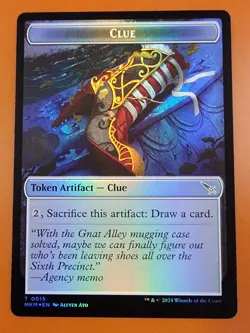 1x Clue (0015) | FOIL TOKEN | Murders at Karlov Manor | MTG Magic Cards - Image 3