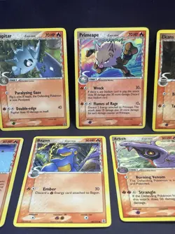 Lot Of 7 Vintage 2005-2006 Pokemon Fire Type Delta Species Cards HP - Image 3