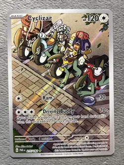 Cyclizar 215/182 Illustration Rare Pokemon Card Paradox Rift NM Full Art Holo - Image 1