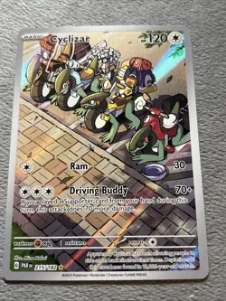 Cyclizar 215/182 Illustration Rare Pokemon Card Paradox Rift NM Full Art Holo - Image 2