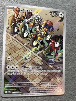 Cyclizar 215/182 Illustration Rare Pokemon Card Paradox Rift NM Full Art Holo - Image 3