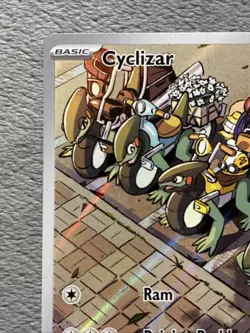 Cyclizar 215/182 Illustration Rare Pokemon Card Paradox Rift NM Full Art Holo - Image 4